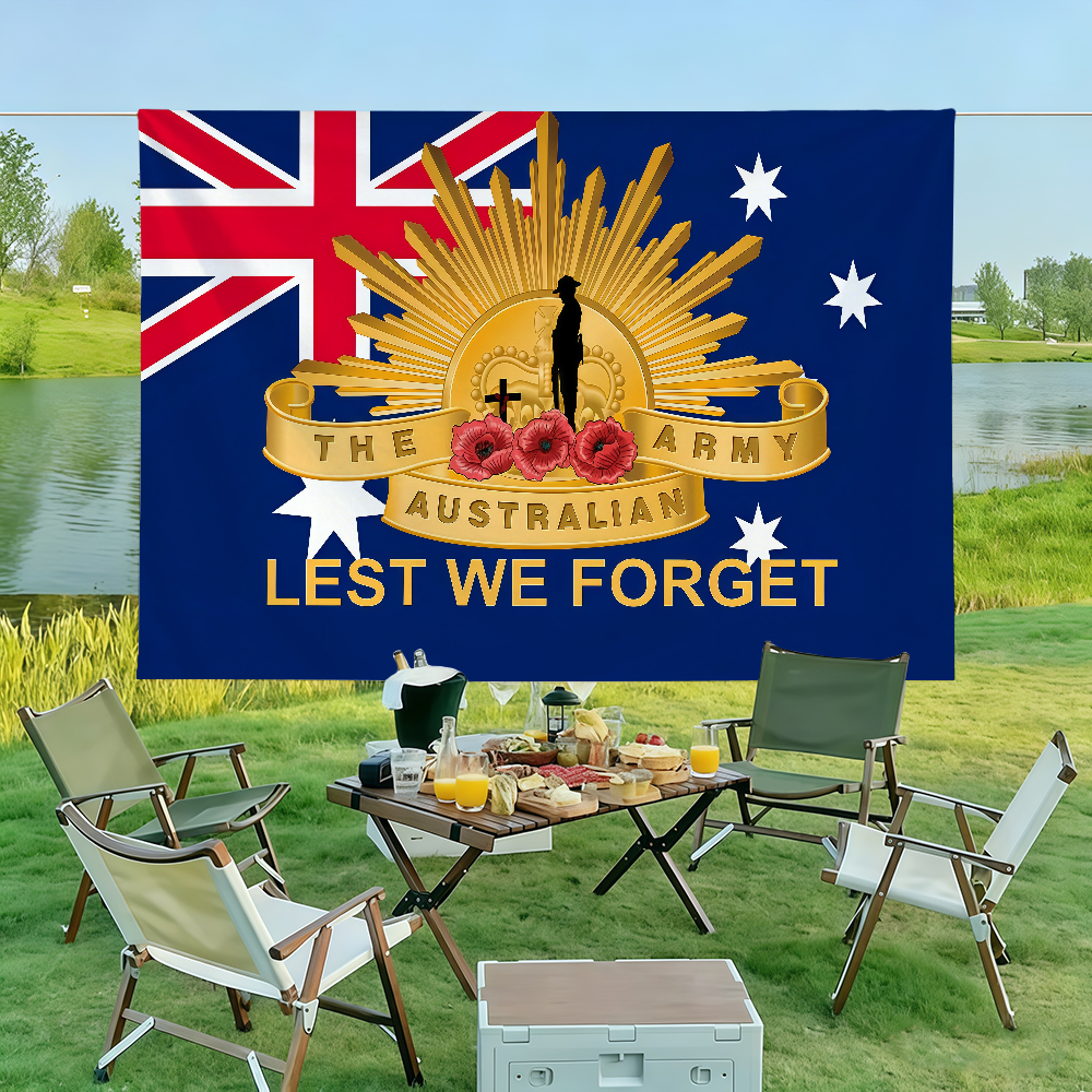 Australia Lest We Forget Flag  - Outdoor Camping Australia ulasan dan harga