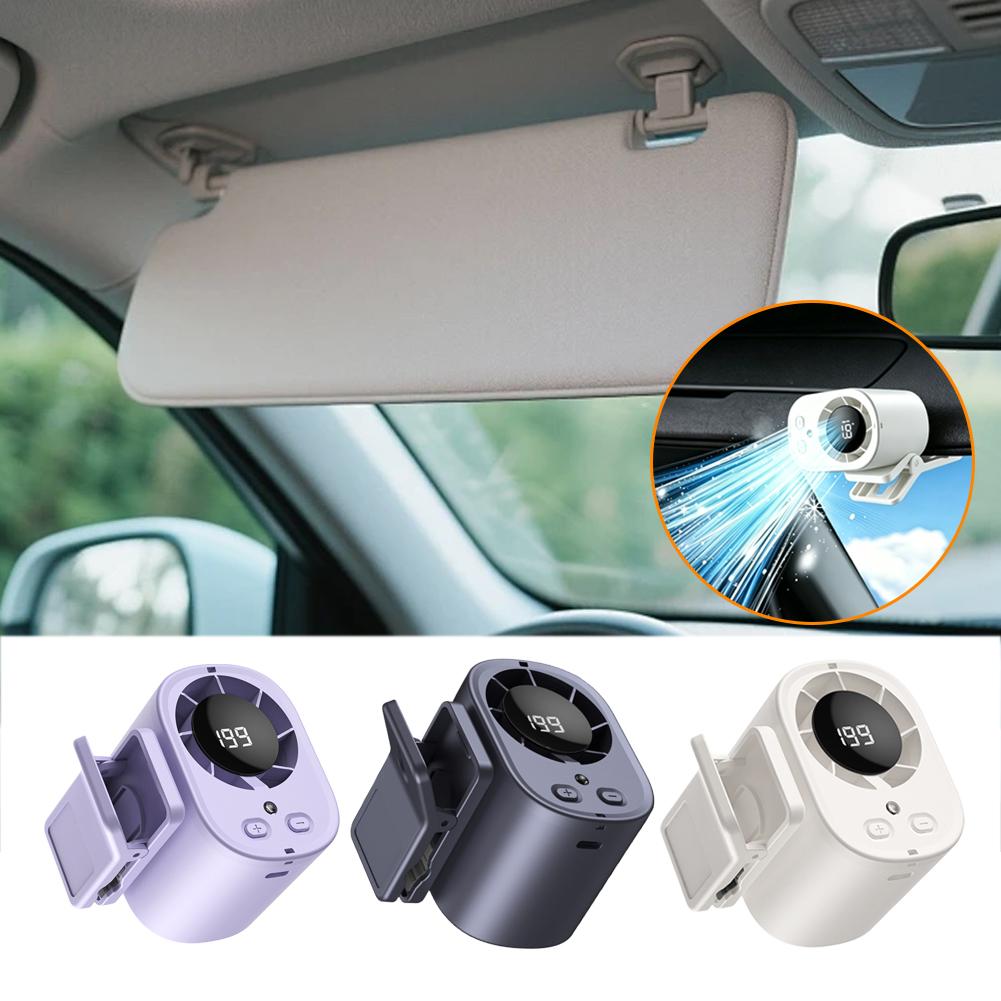 Portable Clip-On Fan with LED  - Outdoor Camping Vehicle ulasan dan harga