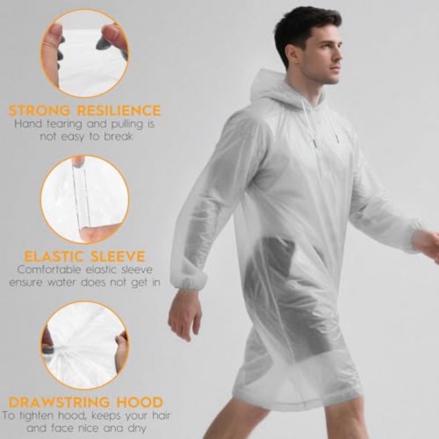 and and Disposable Rain Poncho - Camping Rain Poncho ulasan dan harga
